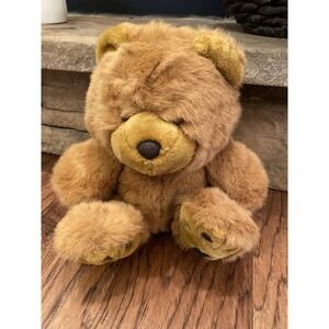 Vintage Style Brown Teddy Bear Plush Stuffed Animal Soft Toy 12"